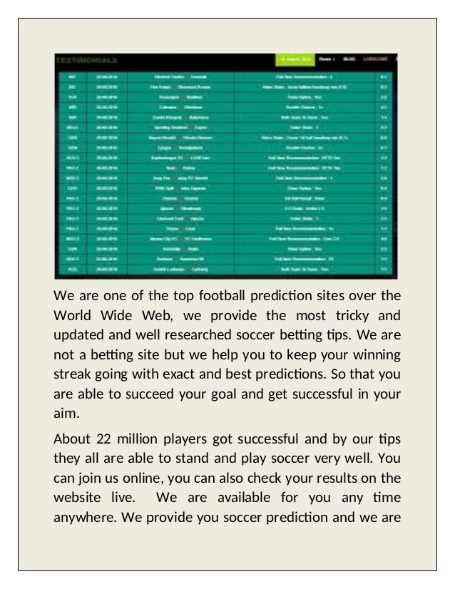 Best Football Prediction Free Site